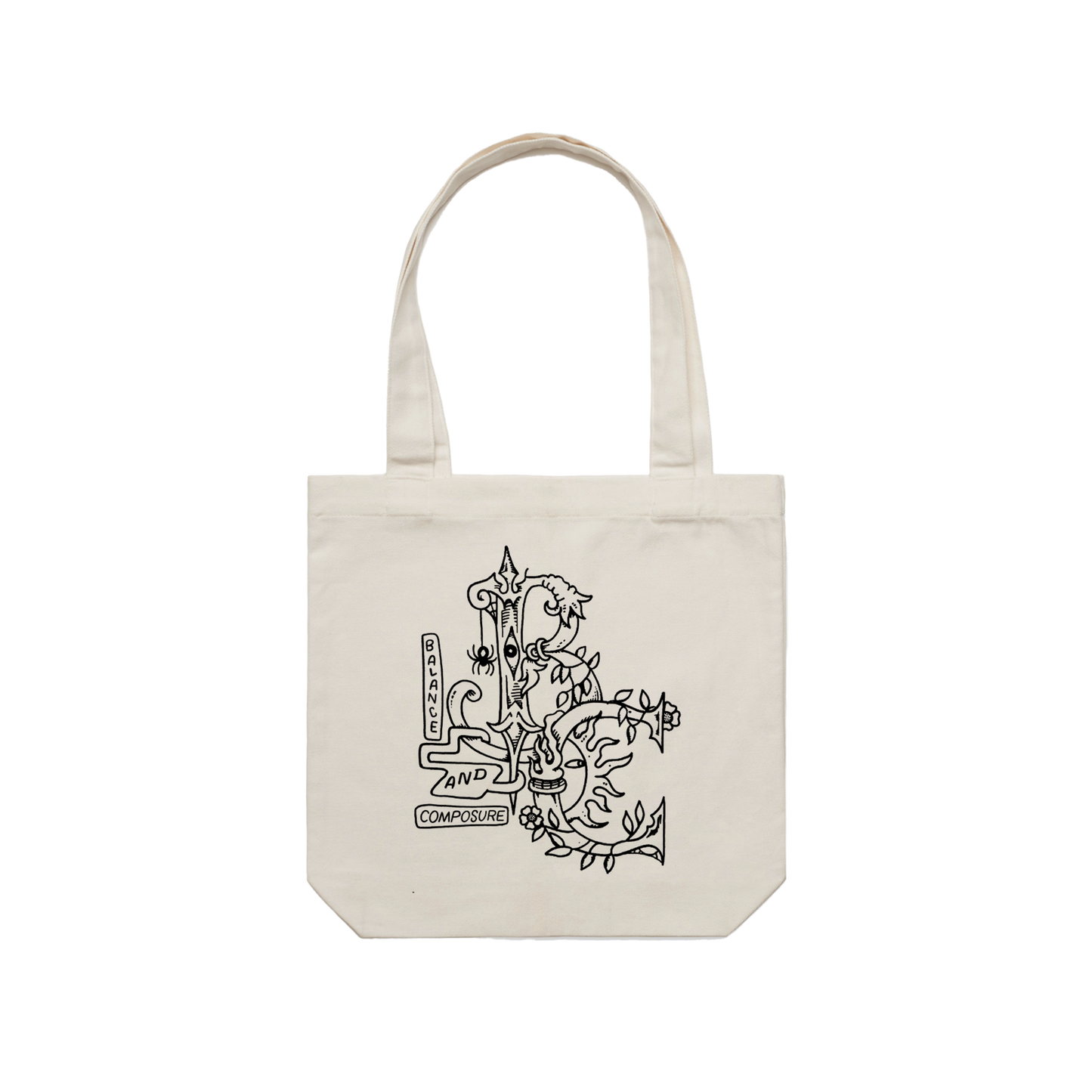 B&C Logo Natural Tote Bag