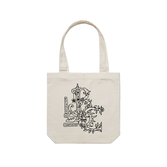 B&C Logo Natural Tote Bag